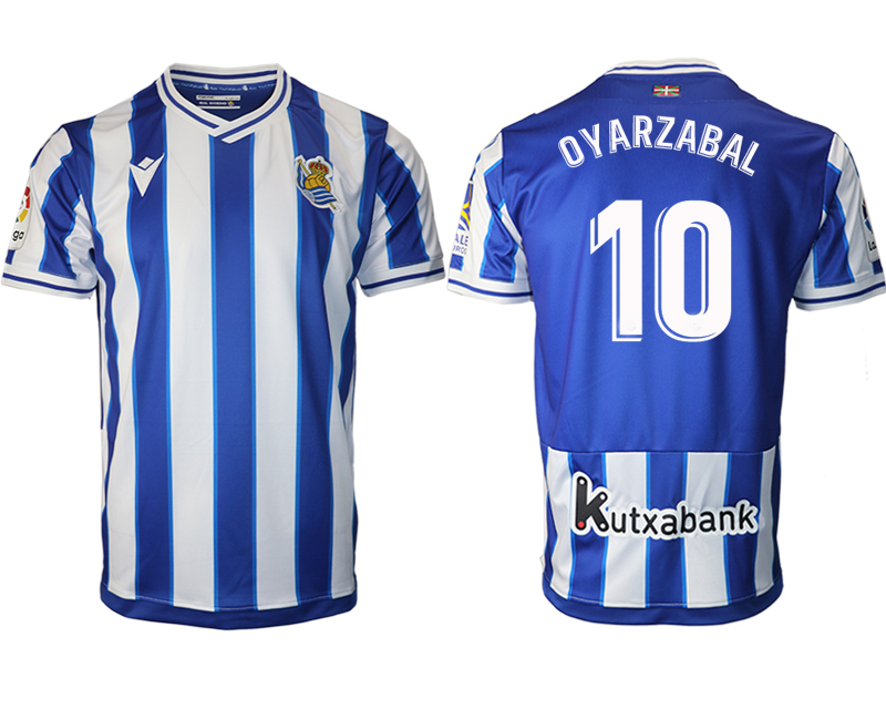 Men 2021 Real Sociedad home aaa version 10 soccer jerseys